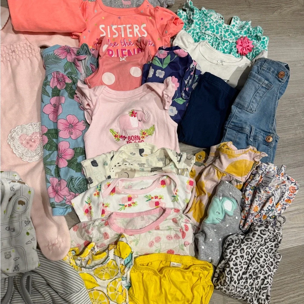 Baby girl 6-9 Clothing bundle